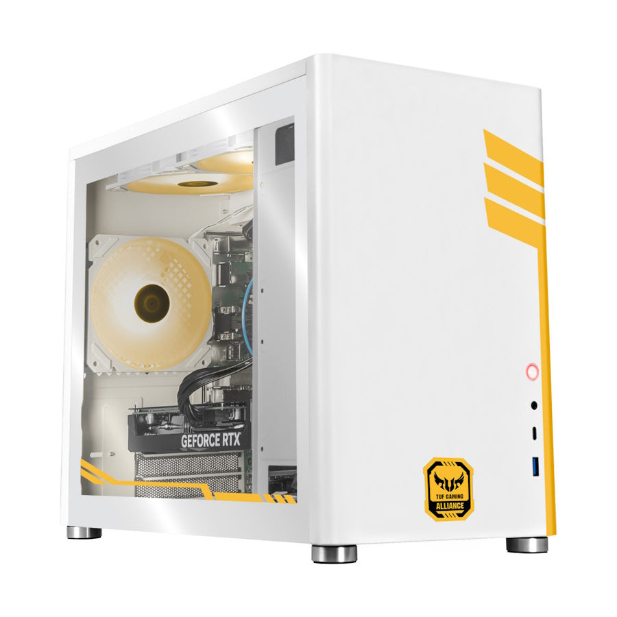 PC GAMER TUF EDITION WHITE, Intel Core i3-10100F, NVIDIA RTX 3050, 16GB RAM, 500GB NVME