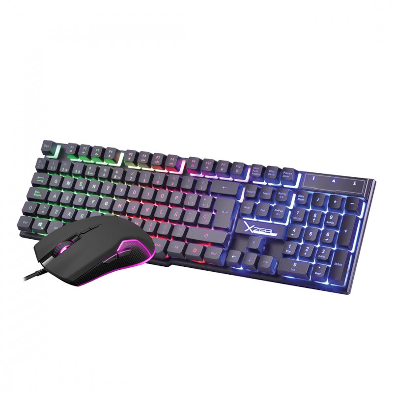 KIT GAMER TECLADO Y MOUSE XZEAL XST, ALÁMBRICO, NEGRO, USB