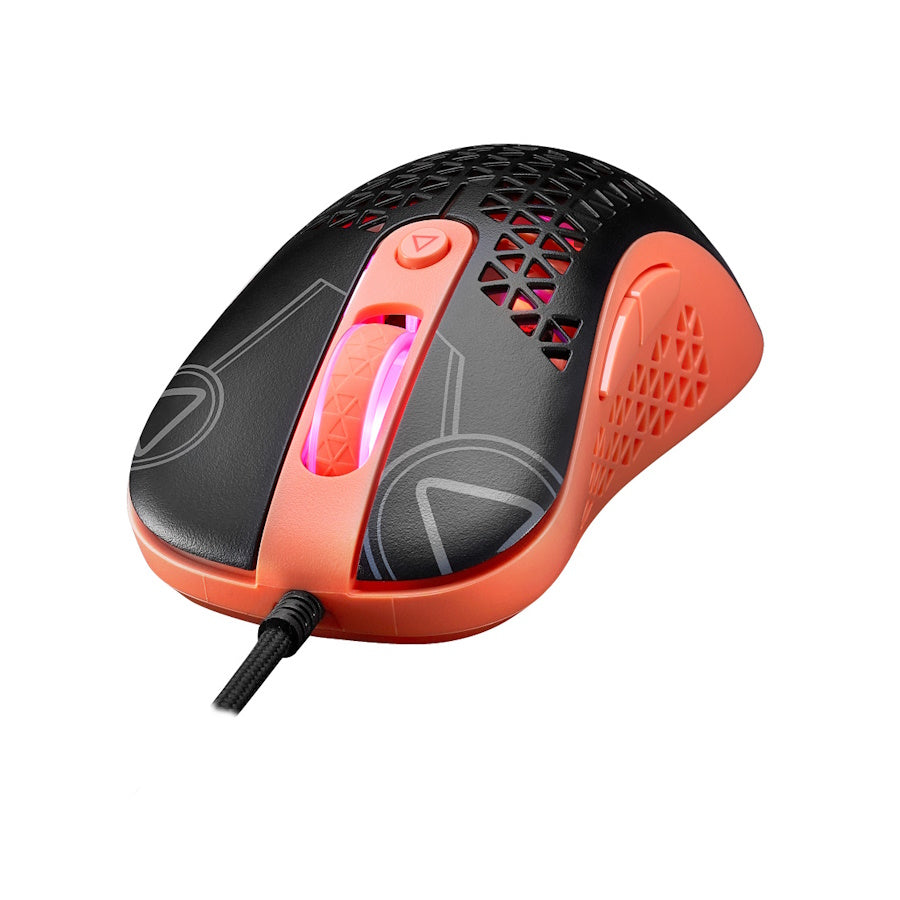 MOUSE GAMER XPG ÓPTICO SLINGSHOT EDITION MERA, ALÁMBRICO, NEGRO/ROSA, 12,000DPI