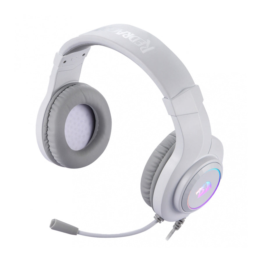 AUDÍFONOS GAMER REDRAGON HYLAS RGB, ALÁMBRICO, BLANCO, USB-A, 2Mts