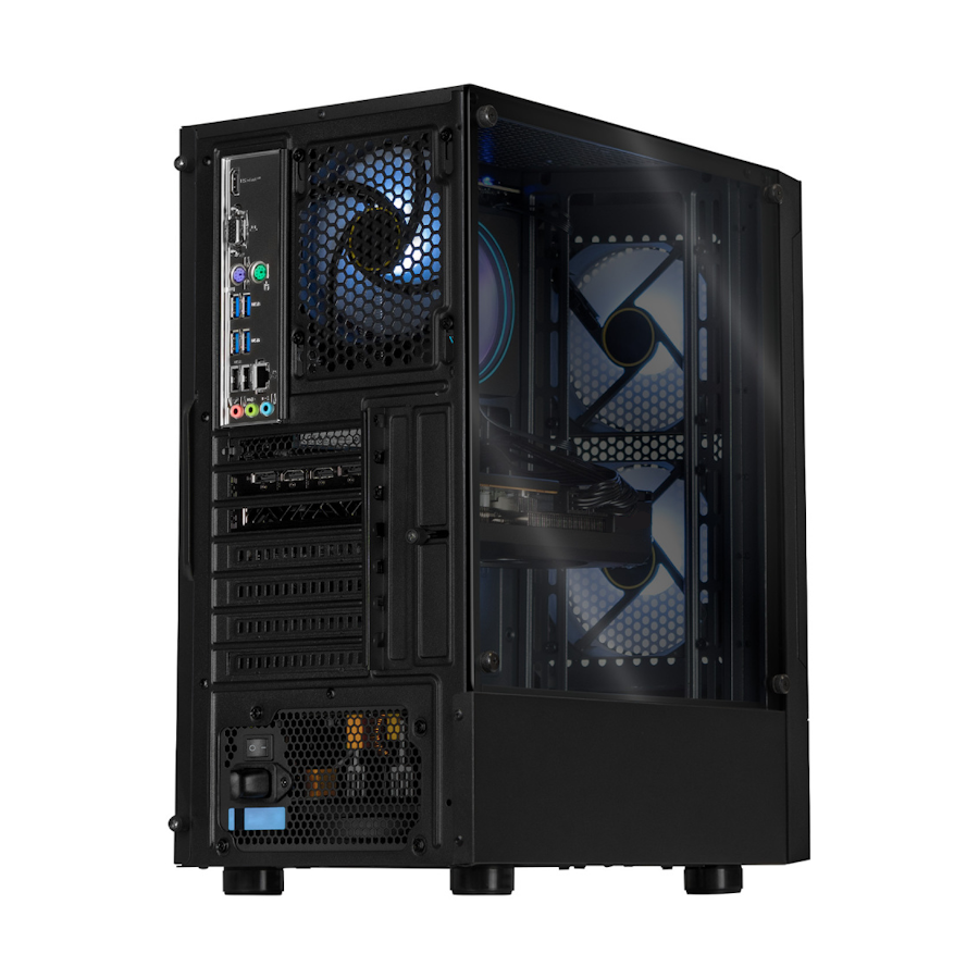 PC GAMER BR NITROX AIRCOOL MIDDLE, Intel Core i3-12100, NVIDIA RTX 3060, 16GB RAM, 500GB NVME