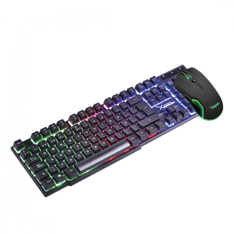 KIT GAMER TECLADO Y MOUSE XZEAL XST, ALÁMBRICO, NEGRO, USB