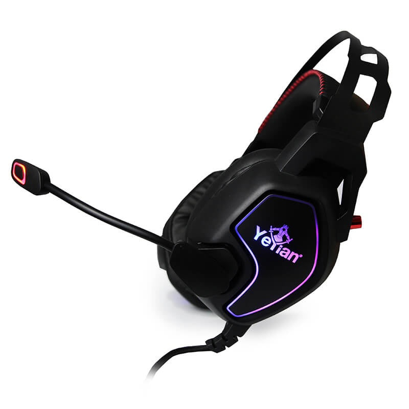 AUDIFONOS GAMER YEYIAN VICIOUS SERIE 3000, ALÁMBRICO, USB/3.5MM, NEGRO, 2Mts