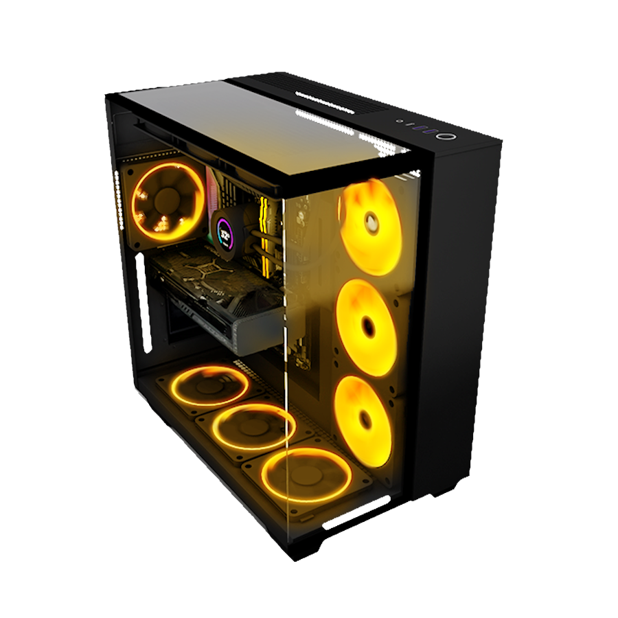 PC GAMER NZXT H9 FLOW, Intel Core i9-14900K, AMD Radeon 9070 XT, 64GB RAM, 2TB NVME