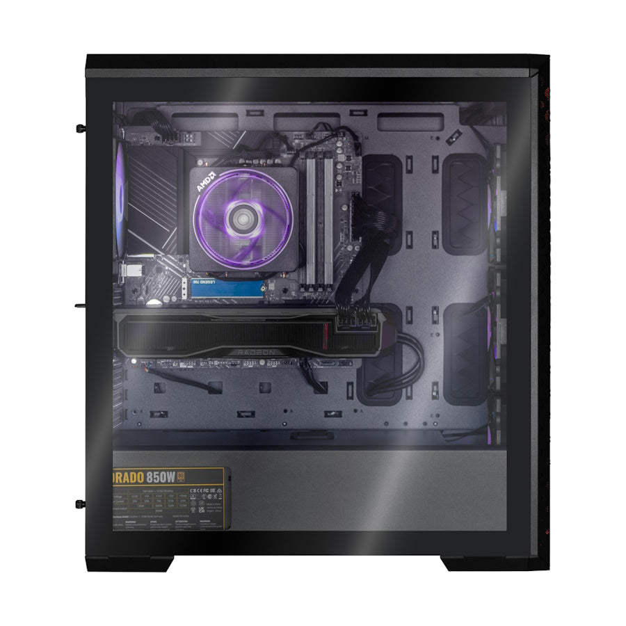PC GAMER XPG DEFENDER BLACK PRO, AMD Ryzen 5 7600, NVIDIA RTX 4060, 16GB RAM, 500GB NMVE
