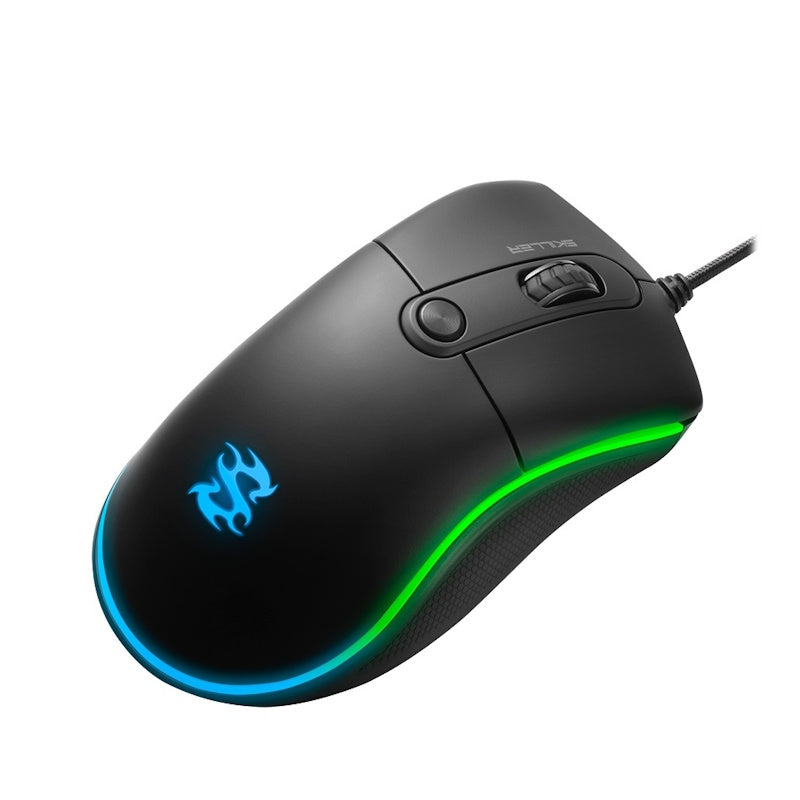 MOUSE GAMER SHARKOON ÓPTICO SKILLER, ALÁMBRICO, NEGRO, 6400DPI