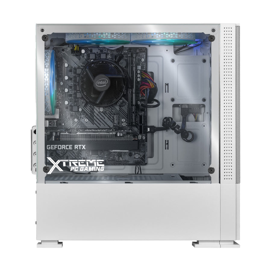 PC GAMER AIR FLOW WHITE, Intel Core i3-12100, NVIDIA RTX 3050, 16GB RAM, 500GB NVME