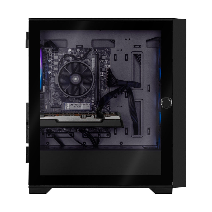 PC GAMER BR CARBONO TWIN MATE LOW, Intel Core i3-10100F, AMD Radeon RX 6500 XT, 16GB RAM, 500GB NVME