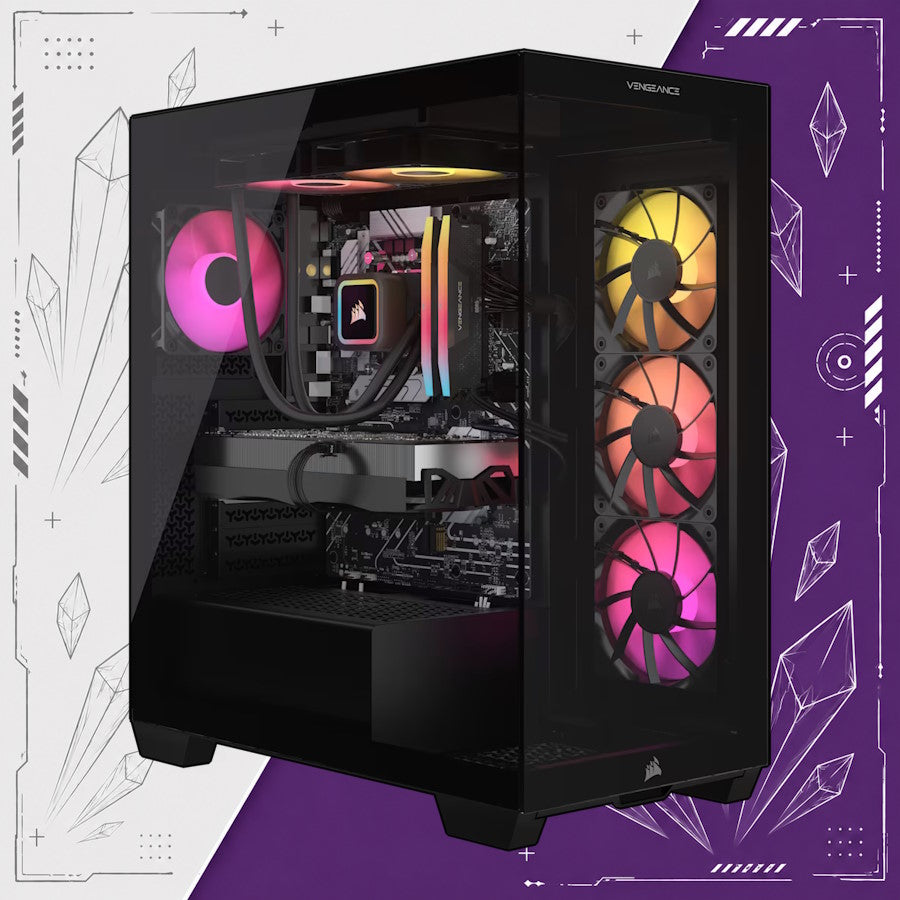 PC GAMER CORSAIR 3500X, AMD Ryzen 9 7950X3D, NVIDIA RTX 5080, 32GB RAM, 1TB NVME