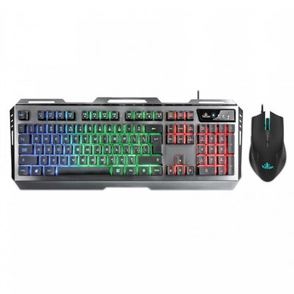 KIT GAMER TECLADO Y MOUSE YEYIAN POHOENIX 3000, ALÁMBRICO, NEGRO, USB