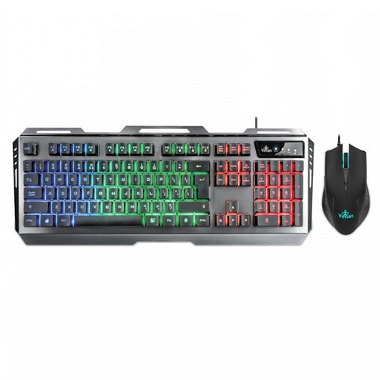 KIT GAMER TECLADO Y MOUSE YEYIAN POHOENIX 3000, ALÁMBRICO, NEGRO, USB