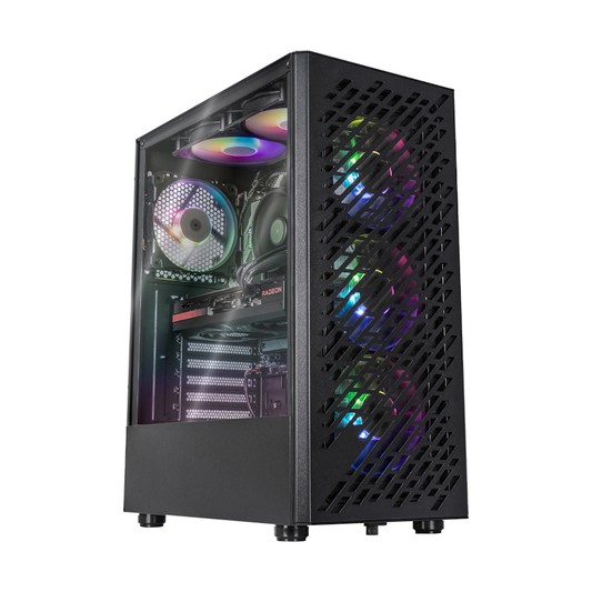 PC GAMER XPG VALOR AIR LOW, Intel Core i3-10105F, AMD Radeon RX 6500 XT, 16GB RAM, 500GB NVME