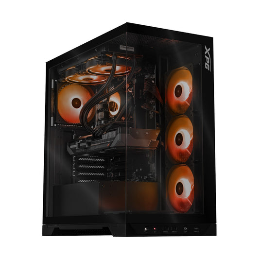PC GAMER INVADER X BLACK TOP, Intel Core i5-12600KF, AMD Radeon RX 7600, 32GB RAM, 1TB NVME