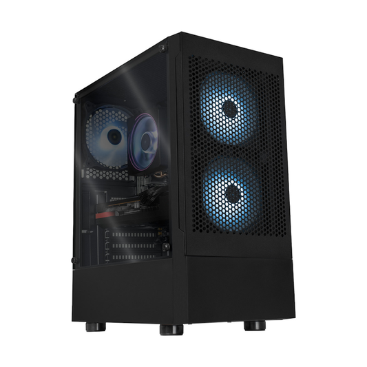 PC GAMER BR NITROX AIRCOOL MIDDLE, Intel Core i3-12100, NVIDIA RTX 3060, 16GB RAM, 500GB NVME