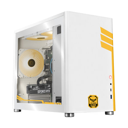 PC GAMER TUF EDITION WHITE, Intel Core i3-10100F, NVIDIA RTX 3050, 16GB RAM, 500GB NVME