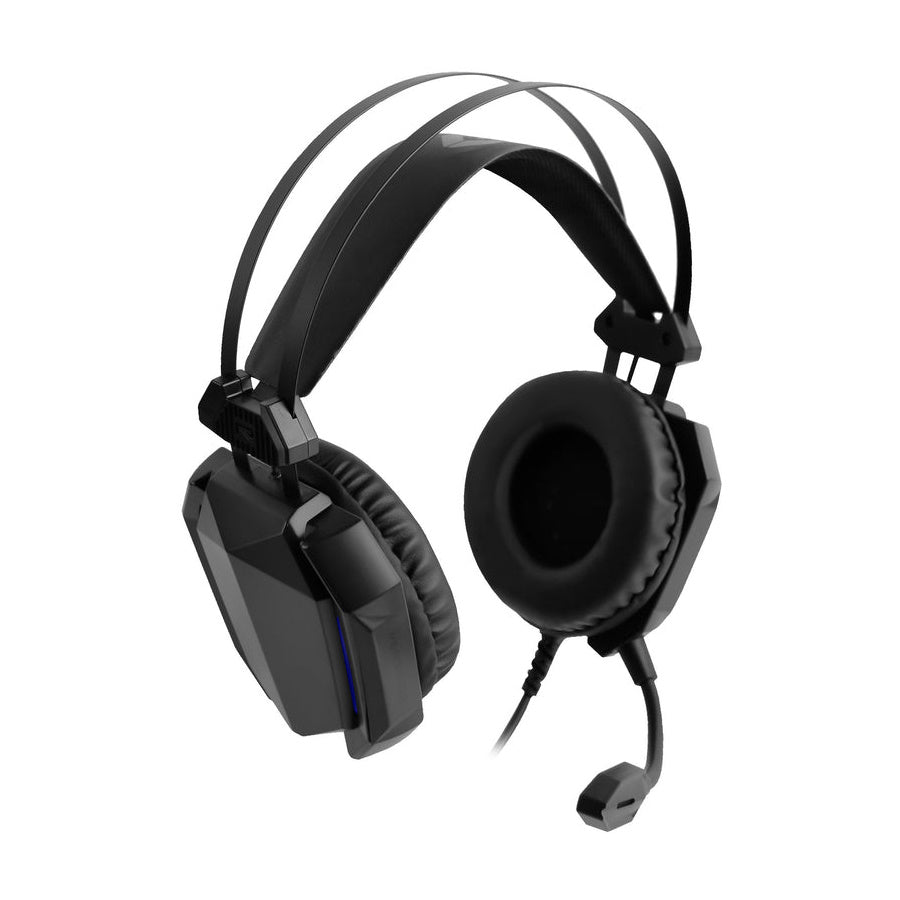AUDÍFONOS GAMER PERFECT CHOICE ONFALL PRO, ALÁMBRICO, NEGRO, 3.5MM, 2.2Mts