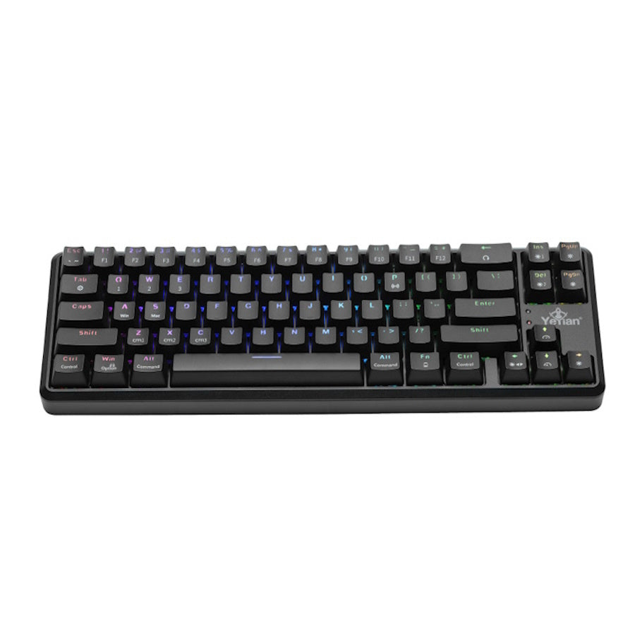 TECLADO GAMER YEYIAN AKIL S3500, ALÁMBRICO, MECÁNICO, SWITCH OUTEME BLUE, ROSA/BLANCO, USB