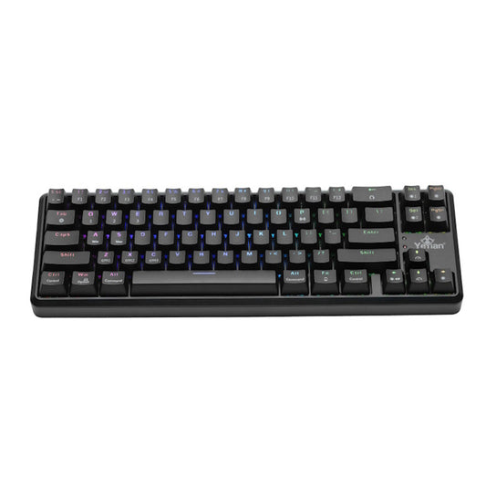 TECLADO GAMER YEYIAN AKIL S3500, ALÁMBRICO, MECÁNICO, SWITCH OUTEME BLUE, ROSA/BLANCO, USB