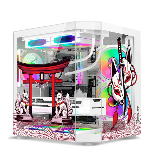 PC GAMER OCELOT EDITION WHITE KITSUNE, AMD Ryzen 5 7600X, NVIDIA RTX 4060Ti, 32GB RAM, 1TB NVME