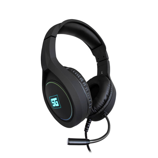 AUDÍFONOS GAMER VORAGO HS-501, ALÁMBRICO, NEGRO, 3.5MM, 2.2Mts