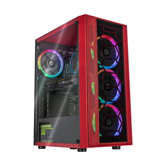 PC GAMER KRONOS RED, AMD Ryzen 7 5700, NVIDIA RTX 4060, 16GB RAM, 500 NVME