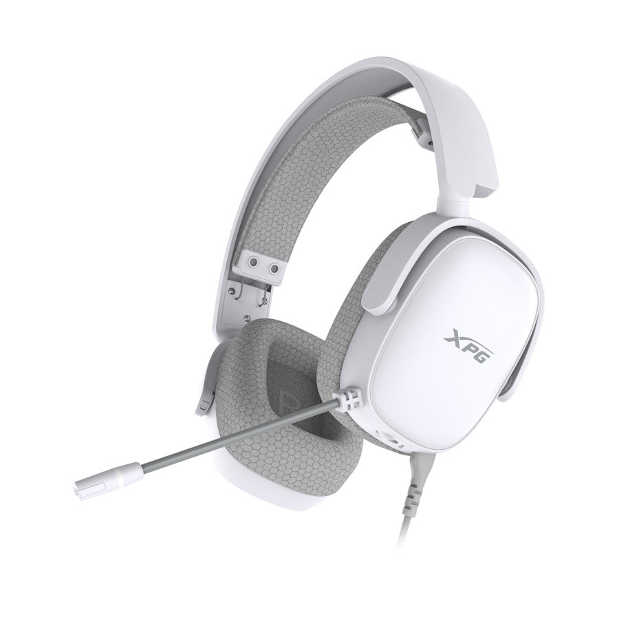 AUDÍFONOS GAMER XPG PRECOG S WHITE, ALÁMBRICO, NEGRO, 3.5MM, 1.3Mts
