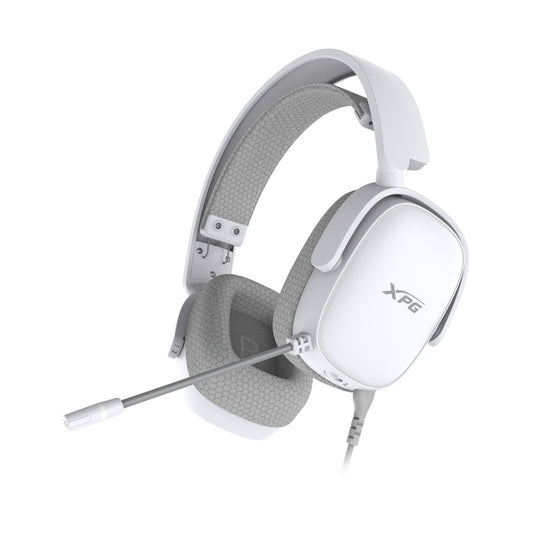 AUDÍFONOS GAMER XPG PRECOG S WHITE, ALÁMBRICO, NEGRO, 3.5MM, 1.3Mts