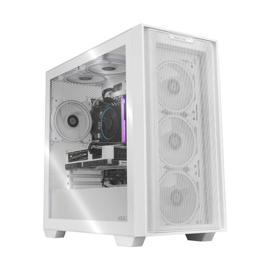 PC GAMER ASUS CASE WHITE, Intel Core i5-12400F, AMD Radeon RX 7600, 32GB RAM, 1TB NVME