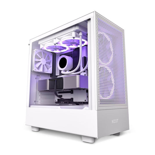 PC GAMER NZXT H5 WHITE MIDDLE, Intel Core i3-12100F, NVIDIA RTX 3050, 16GB RAM, 500GB NVME