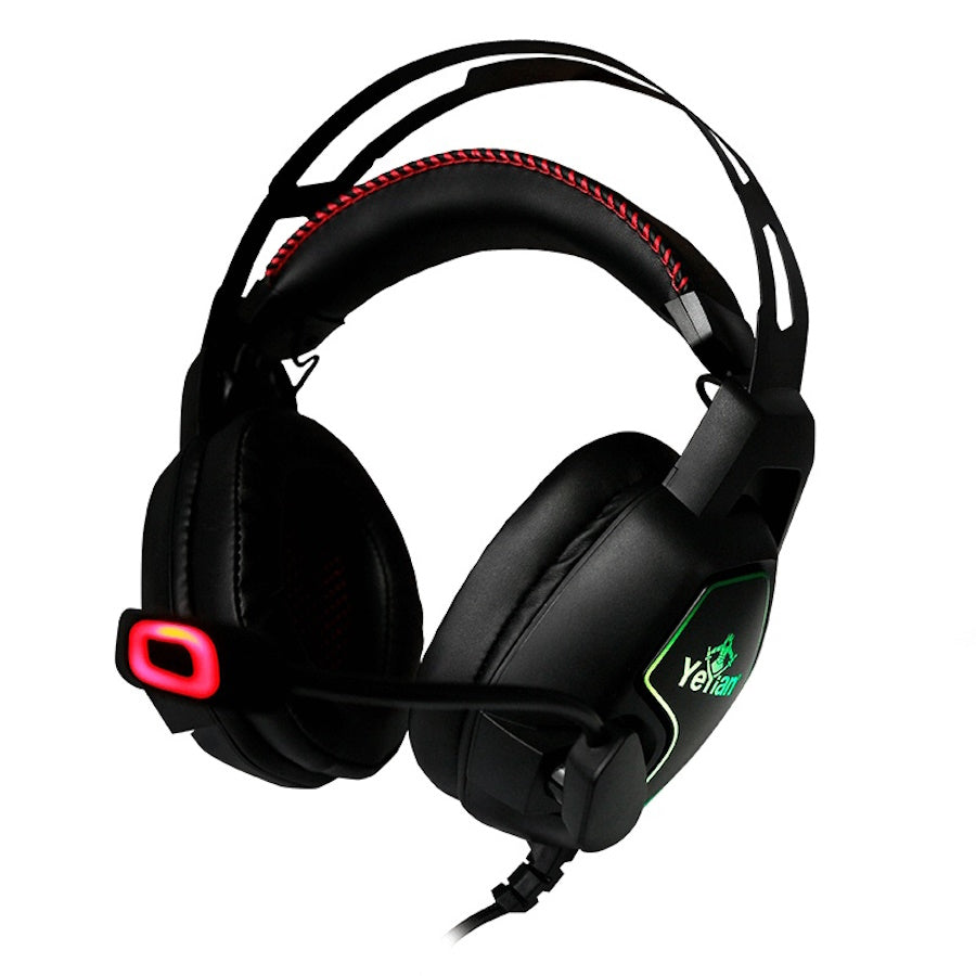 AUDÍFONOS GAMER YEYIAN VICIOUS SERIE 3000, ALÁMBRICO, NEGRO, 3.5MM, 2Mts