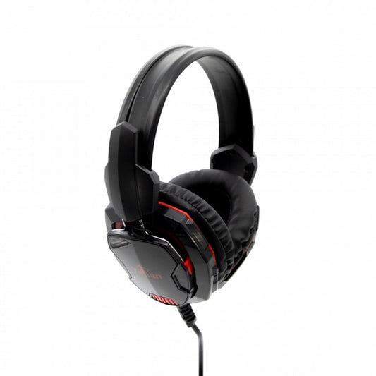 AUDÍFONOS GAMER YEYIAN TEMPEST, ALAMBRICO, NEGRO/ROJO, USB/3.5MM, 2Mts