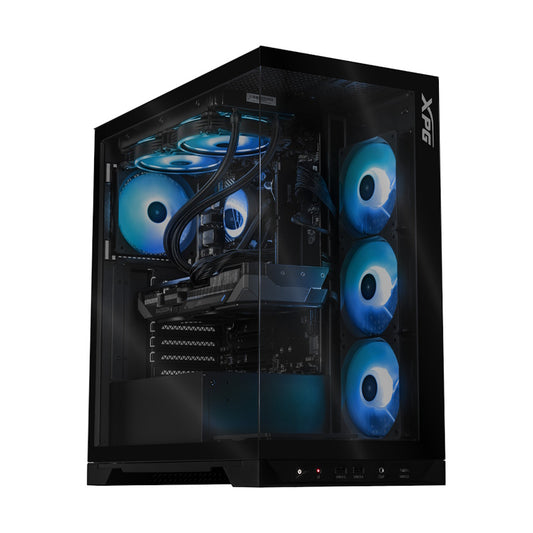 PC GAMER XPG INVADER X BLACK, AMD Ryzen 7 9700X, AMD Radeon RX 9070 XT, 64GB RAM, 2TB NVME
