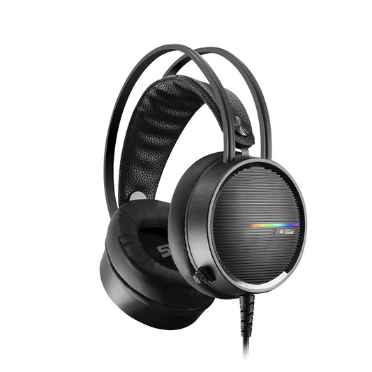 AUDÍFONOS GAMER HS-502, ALÁMBRICO, NEGRO, 3.5MM, 2Mts