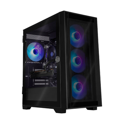 PC GAMER BR CARBONO TWIN MATE LOW,  Intel Core i3-10100F, AMD Radeon RX 6500 XT, 16GB RAM, 500GB NVME