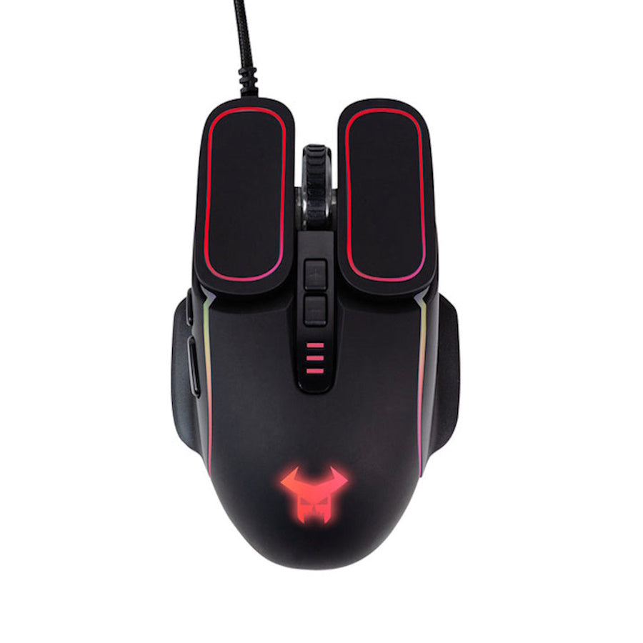 MOUSE GAMER STF BEAST ABYSMAL, ALÁMBRICO, NEGRO, 7200DPI