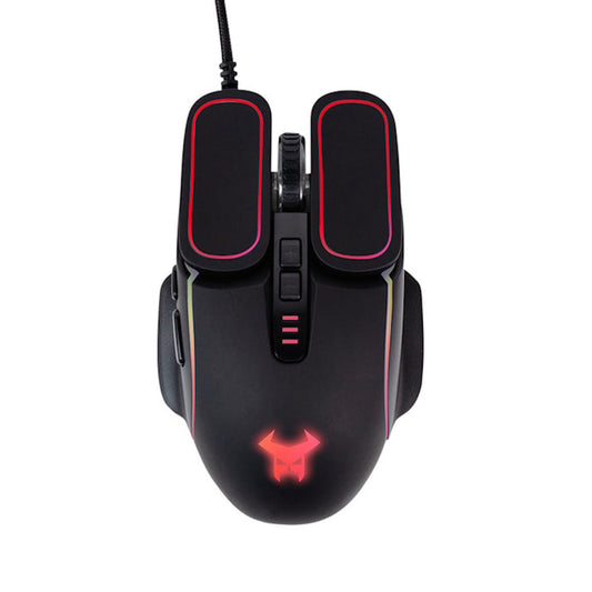 MOUSE GAMER STF BEAST ABYSMAL, ALÁMBRICO, NEGRO, 7200DPI