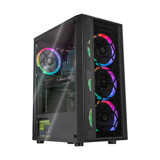 PC GAMER KRONOS BLACK, Intel Core i3-12100F, NVIDIA RTX 3060, 16GB RAM, 500GB NVME