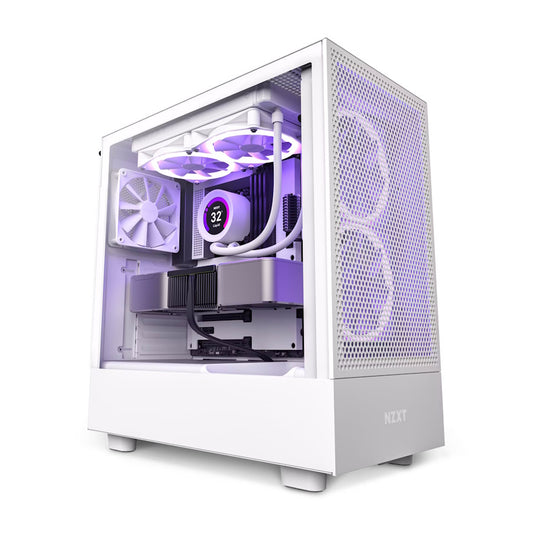 PC GAMER NZXT H5 WHITE LOW, Intel Core i7-12700K, AMD Radeon RX 7600, 32GB RAM, 1TB NVME