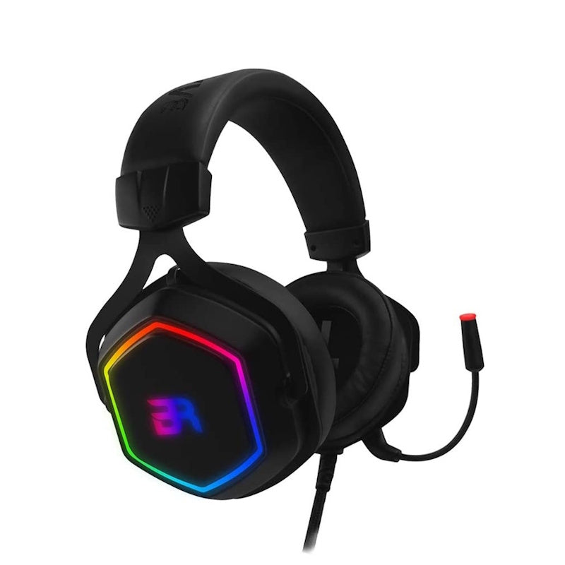 AUDÍFONOS GAMER BR HERSIX, ALÁMBRICO, USB-A ,NEGRO ,7Mts