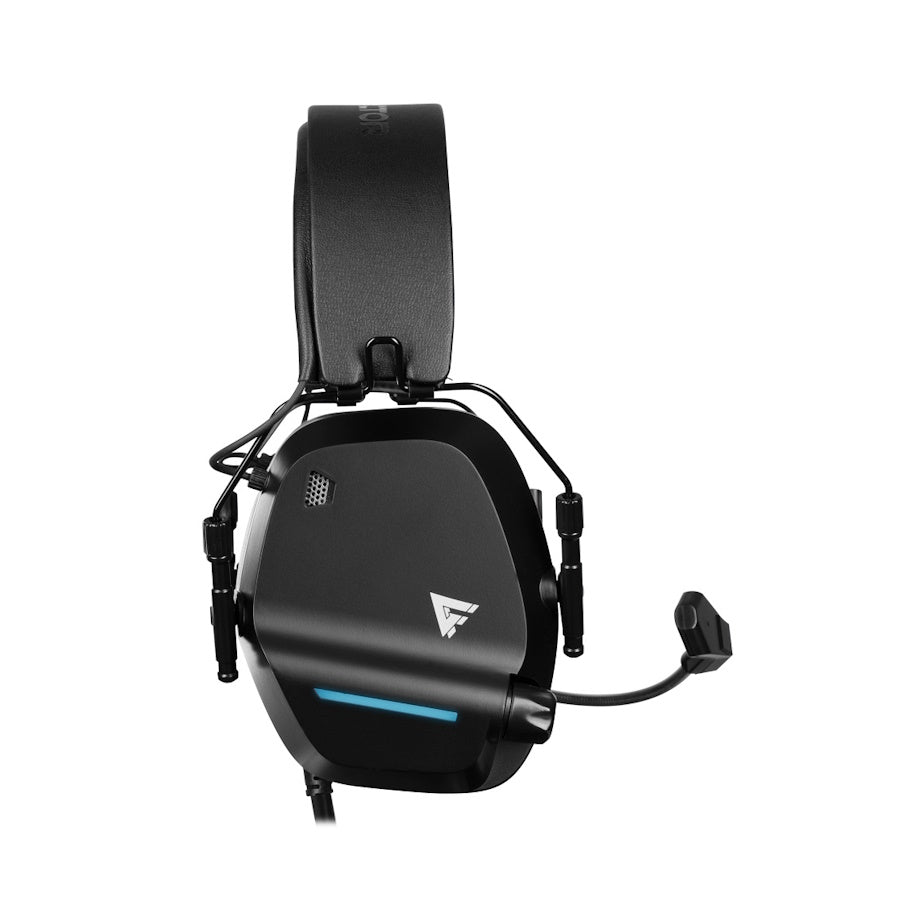 AUDÍFONOS GAMER GAMER FACTOR HSG500, ALÁMBRICO, NEGRO, 3.5MM, 2.3Mts