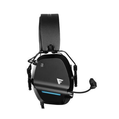 AUDÍFONOS GAMER GAMER FACTOR HSG500, ALÁMBRICO, NEGRO, 3.5MM, 2.3Mts