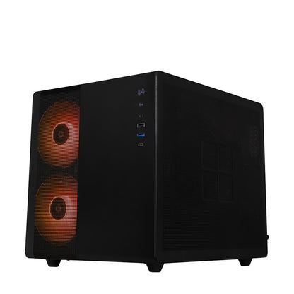 PC GAMER BR TANK MINI BLACK, Intel Core i5-12400F, NVIDIA RTX 4060, 16GB RAM, 500GB NVME