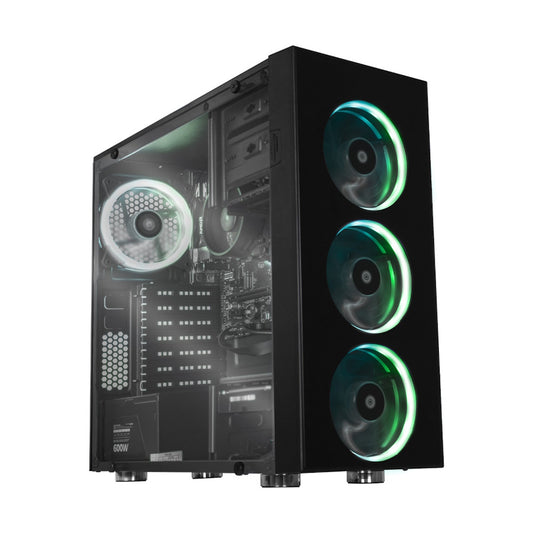 PC GAMER BLACK CASE, AMD Ryzen 5 5600G, Radeon Graphics, 8GB RAM, 250GB SSD