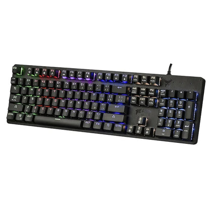 TECLADO GAMER SFT BEAST ABYSMAL ARMOR RGB, ALÁMBRICO, MECÁNICO, SWITCH OUTEMU, NEGRO, USB