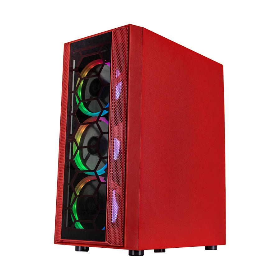 PC GAMER KRONOS RED, AMD Ryzen 7 5700, NVIDIA RTX 4060, 16GB RAM, 500 NVME