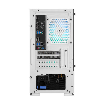 PC GAMER AIR FLOW WHITE LOW, Intel Core i3-10100F, AMD Radeon RX 6500 XT, 16GB RAM, 500GB NVME