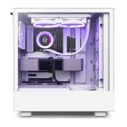 PC GAMER NZXT H5 WHITE LOW, Intel Core i7-12700K, AMD Radeon RX 7600, 32GB RAM, 1TB NVME