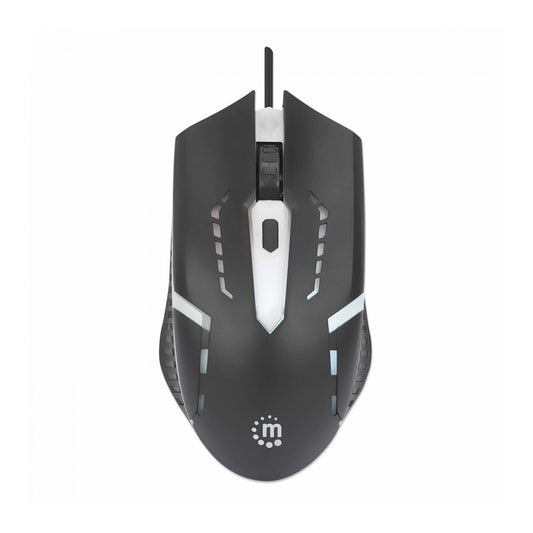MOUSE GAMER MANHATTAN ÓPTICO, ALAMBRICO, NEGRO, 1500DPI