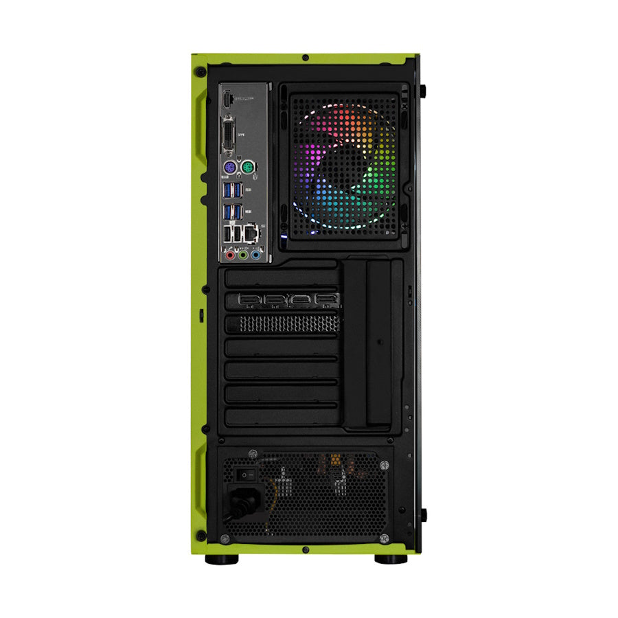 PC GAMER KRONOS GREEN, AMD Ryzen 5 5600X, NVIDIA RTX 3060, 16GB RAM, 500GB NVME
