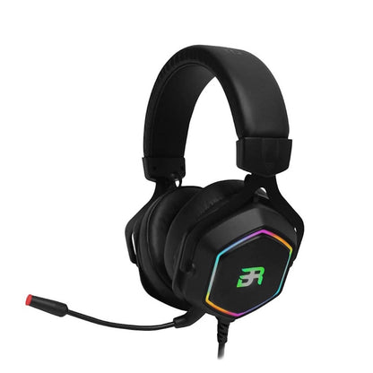 AUDÍFONOS GAMER BR HERSIX, ALÁMBRICO, USB-A ,NEGRO ,7Mts